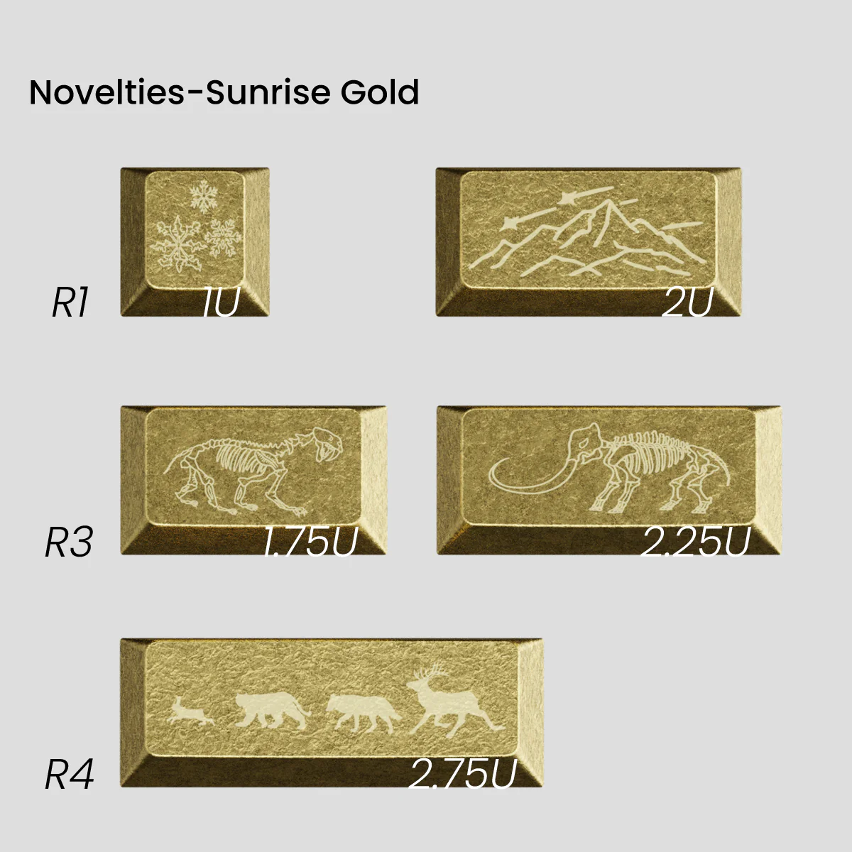 [GB] Awekeys Wild Ice Metal Keycaps Set - Image 58