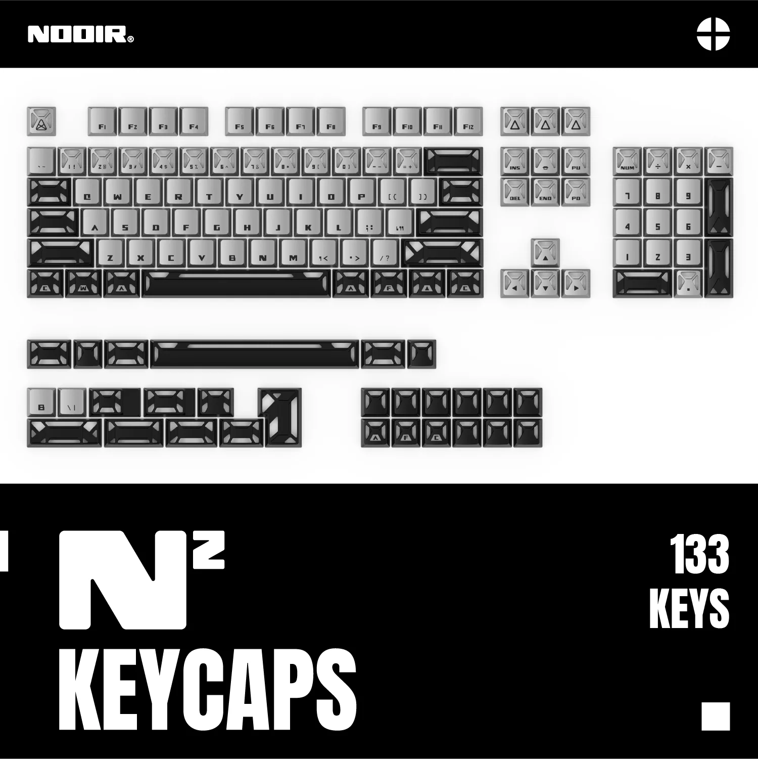 [GB]NOOIR N² Metal Keycaps | Aluminum Alloy CNC Machined | Anodized | Hollow Design - Image 2