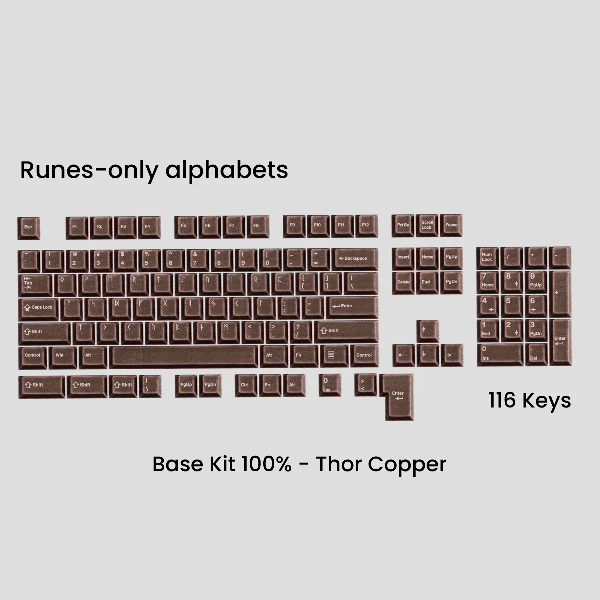 [GB] Awekeys Viking Antiques Full Metal Keycaps - Base Kit - Image 46