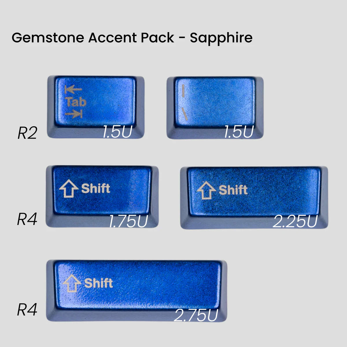 [GB] Awekeys Viking Antiques Full Metal Keycaps - Gemstone Accent Pack - Image 8