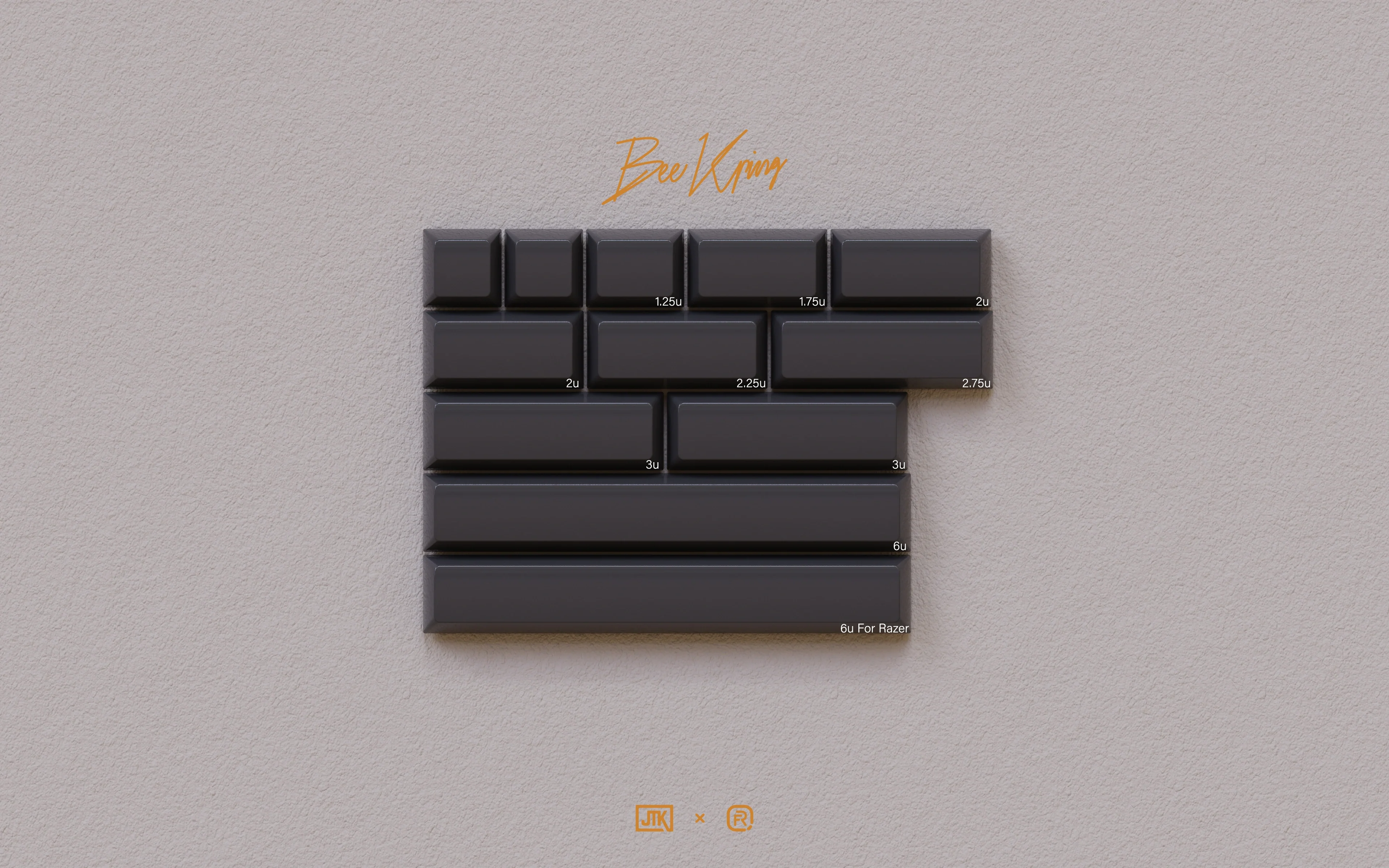 JTK HSA Bee Keeping ABS Doubleshot Glossy Surface Keycap Set - Image 14