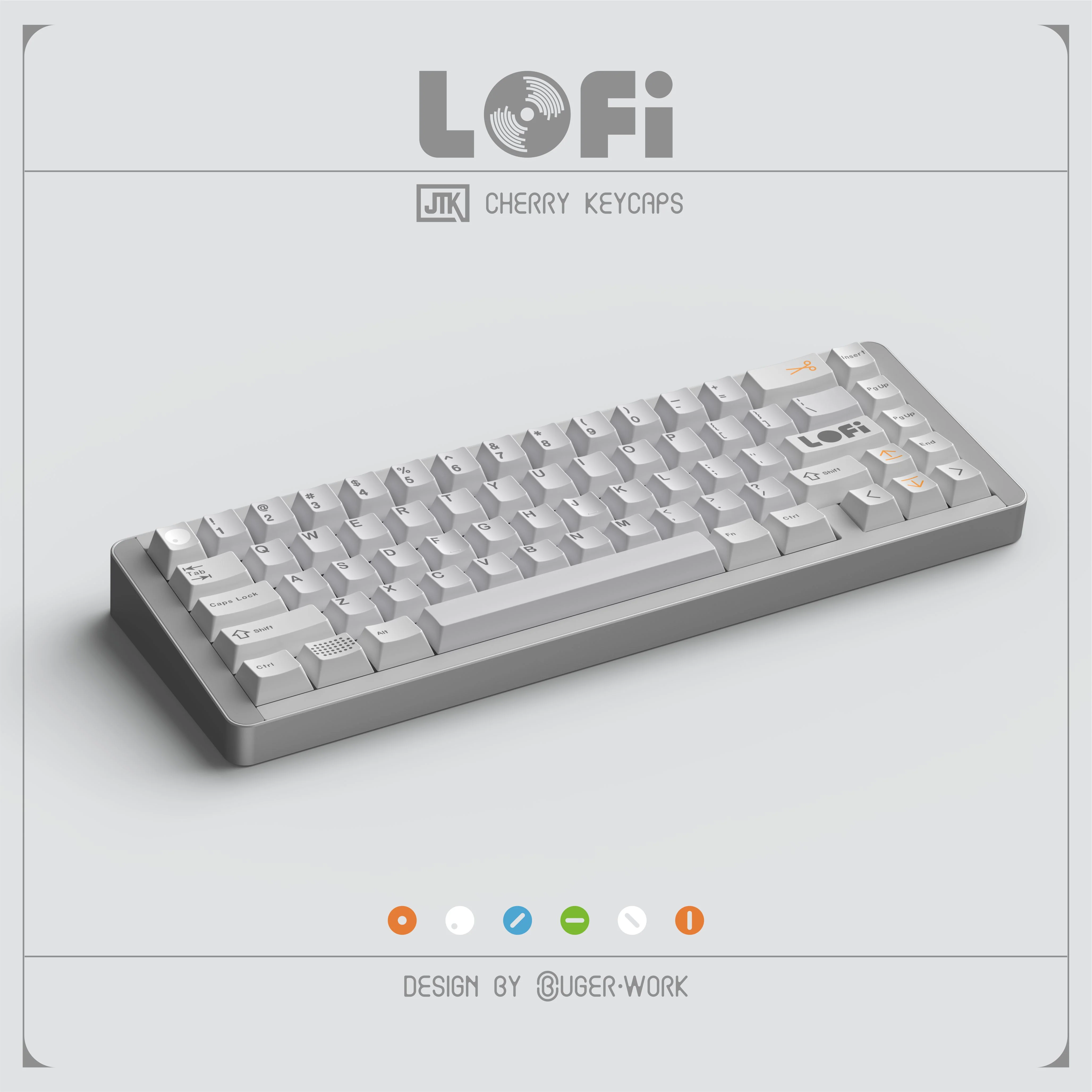[In-stock] JTK LOFI Cherry Profile Doubleshot ABS Keycap Set - Image 2
