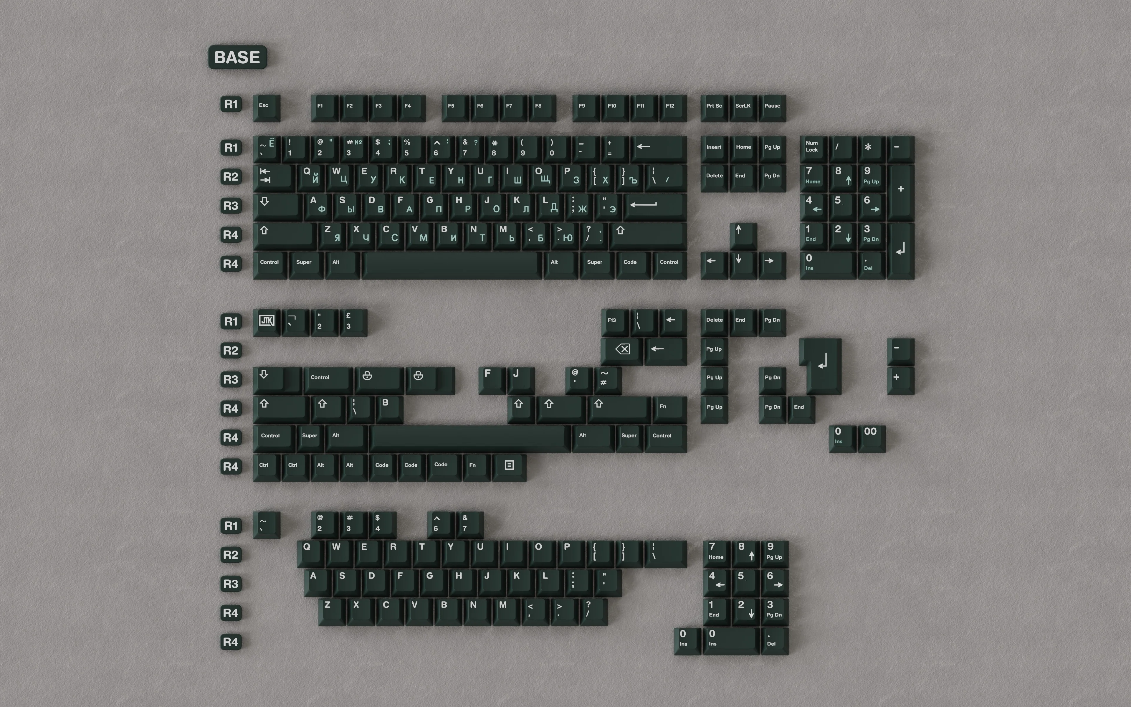 [In-stock] JTK RUSSIAN Cherry Profile Doubleshot ABS Keycap Set - Image 17