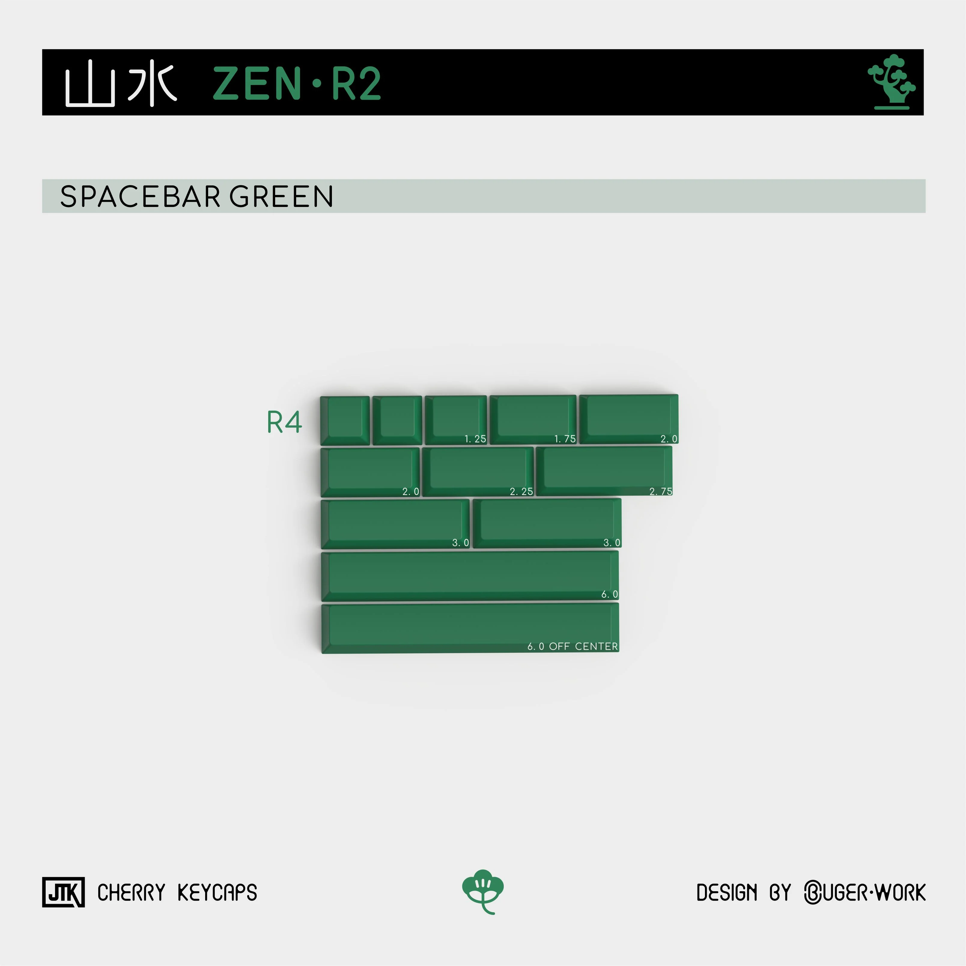 [In-stock] JTK Zen R2 Cherry Profile Doubleshot ABS Keycap Set - Image 10