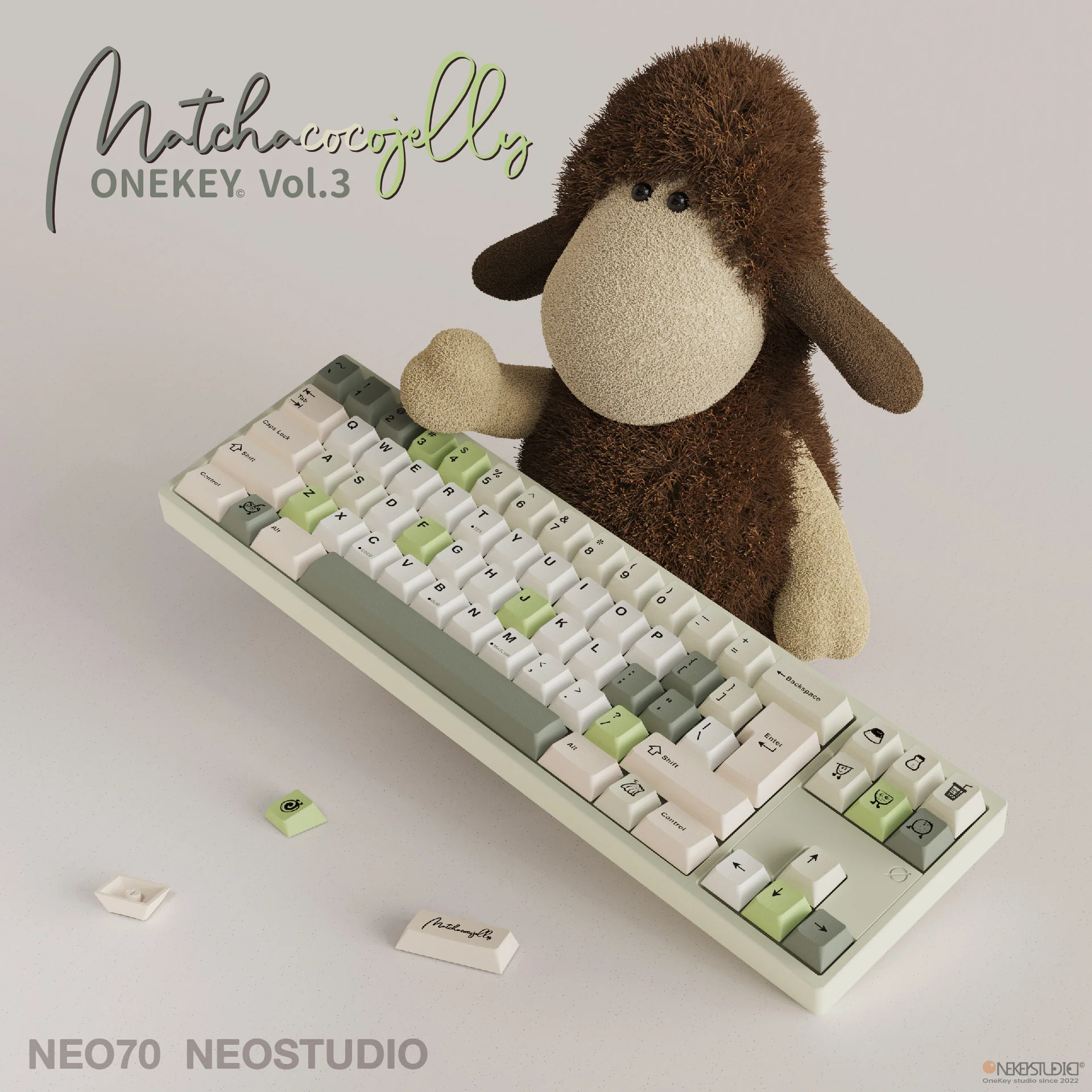 [Group Buy] Onekey Studio Bubble Tea Cherry Profile Keycaps - Image 15